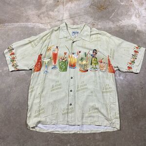 Big Dogs Hawaiian Shirt XL It’s 5 O’Clock Somewhere Tropical Cocktail Hula